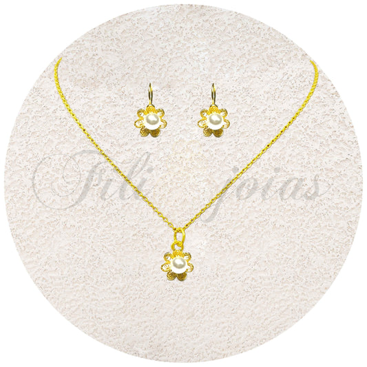 Conjunto Flor de Pérola
