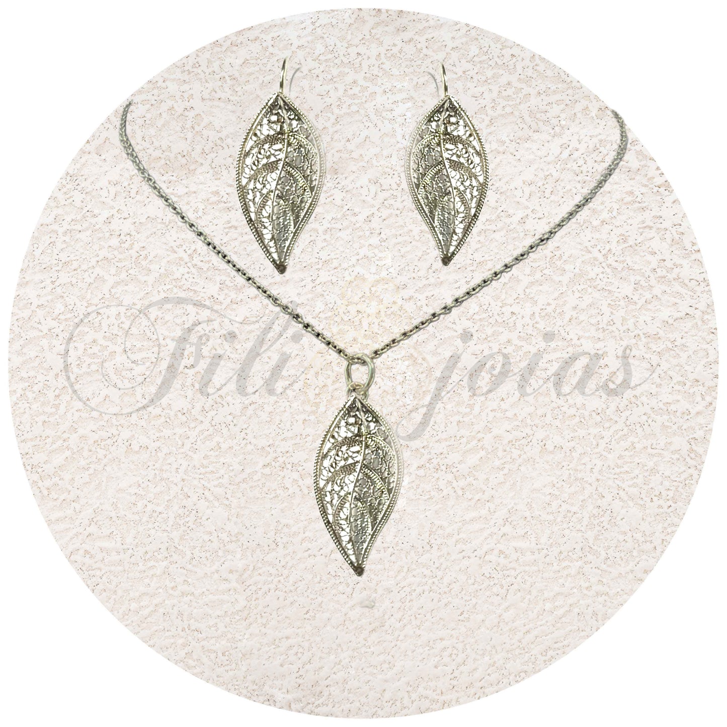 Conjunto Folha de Filigrana