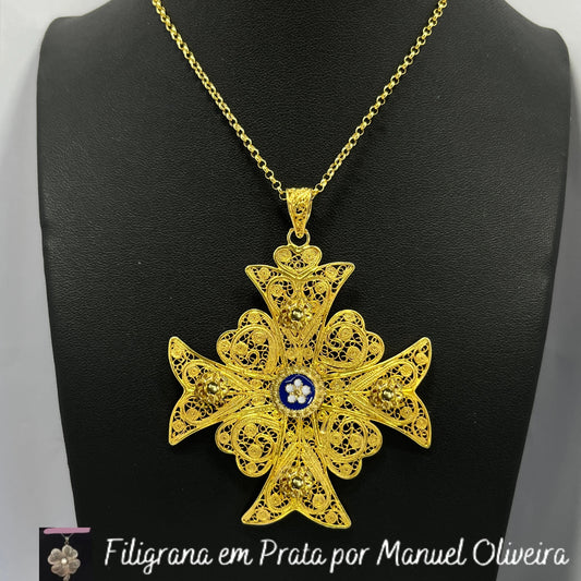 Medalha Cruz de Malta com Rosinha de Portugal