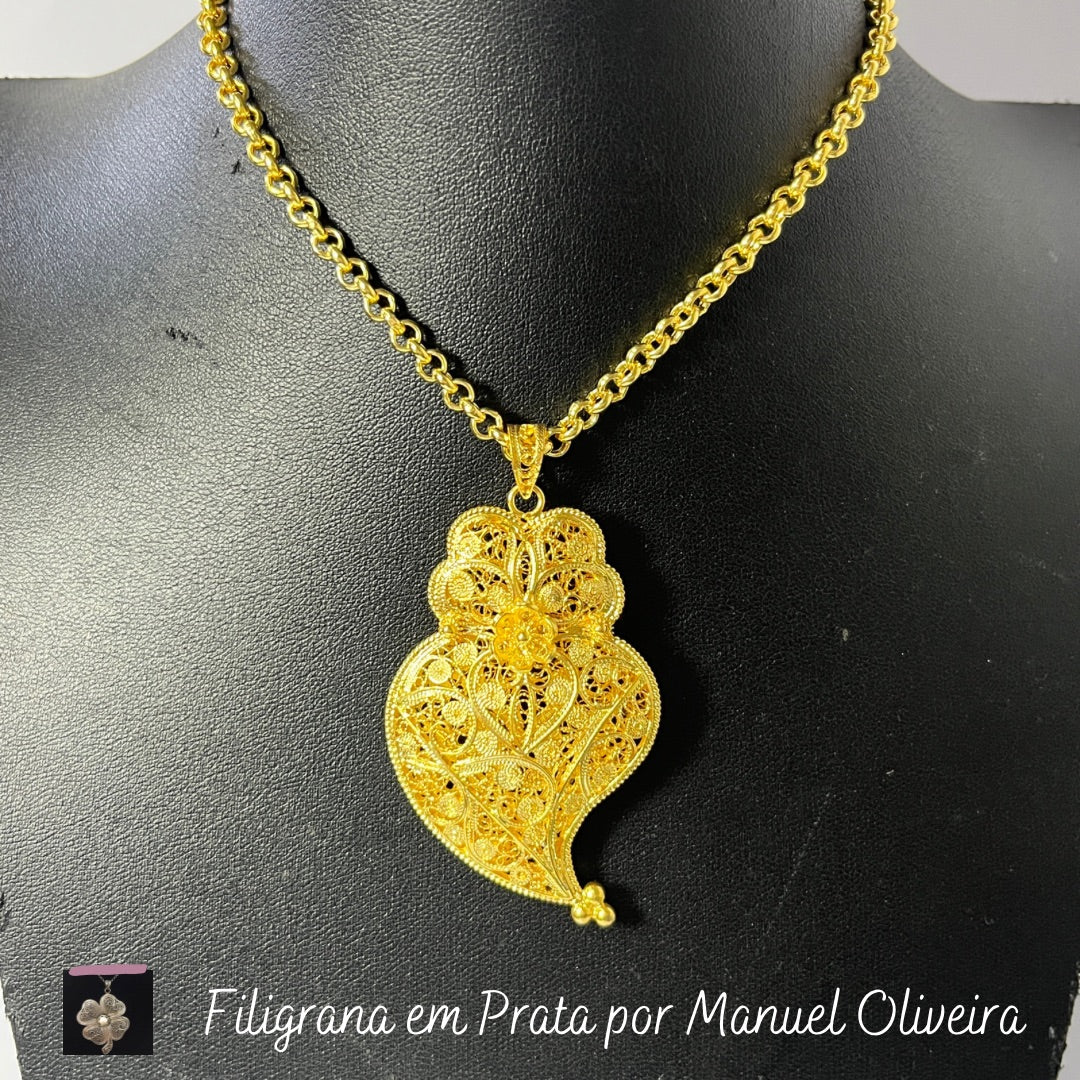 Coração de Viana Duplo Nr. 4+ Cordão