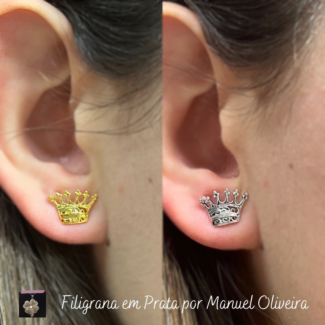 Brinco Coroa de Filigrana