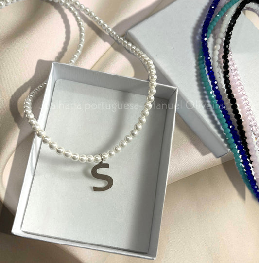 Colar de Pérolas com Letra