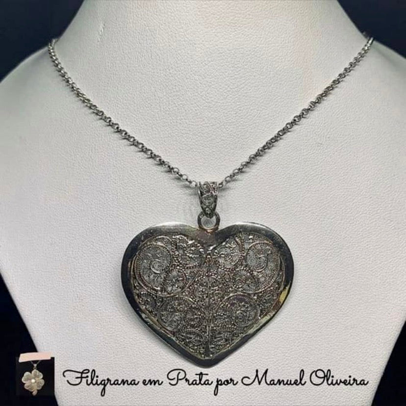 Medalha Coração de Filigrana