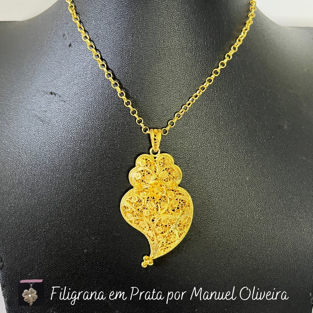 Coração de Viana Duplo Nr. 3+ Cordão