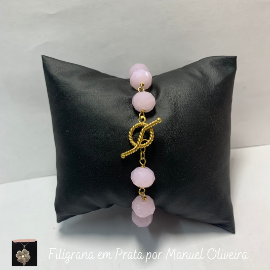 Pulseira Pedra Rosa