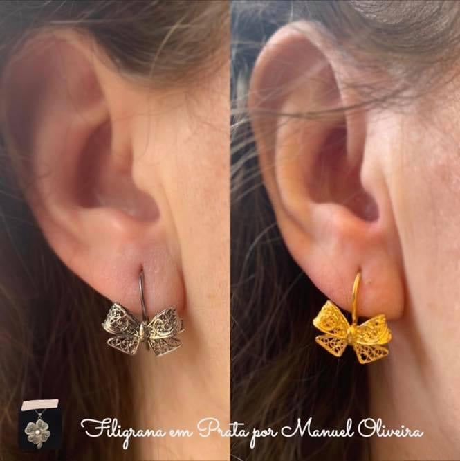 Brinco Lacinho de Filigrana