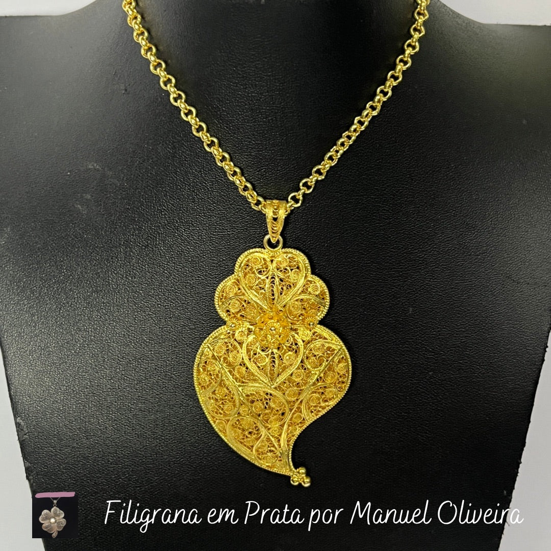 Coração de Viana Duplo Nr.5 + Cordão