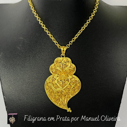 Coração de Viana Duplo Nr.5 + Cordão